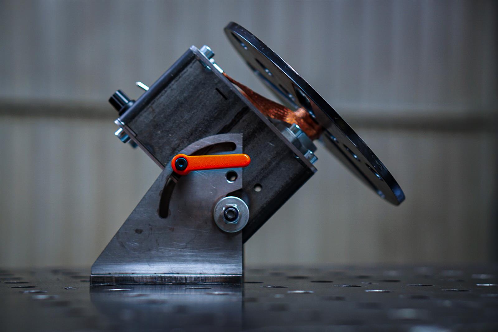 Rotary Table with Power Supply, Foot Pedal, and Chuck