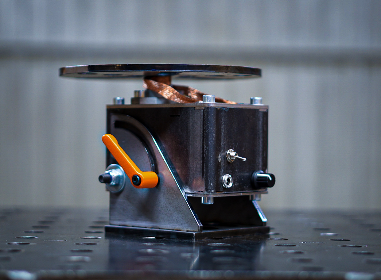 Rotary Table with Power Supply, Foot Pedal, and Chuck